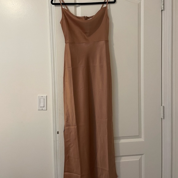 BHLDN Cali Satin Charmeuse MIDI Dress - Picture 1 of 7